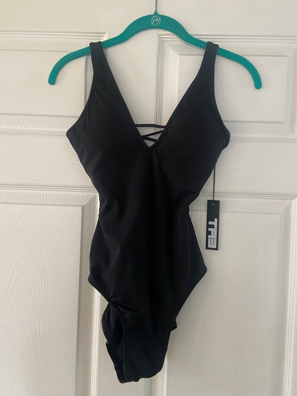 NWT Ta3 Plungey Corset Shapewear Black One Piece Size XS Reg/Long UPF 50+